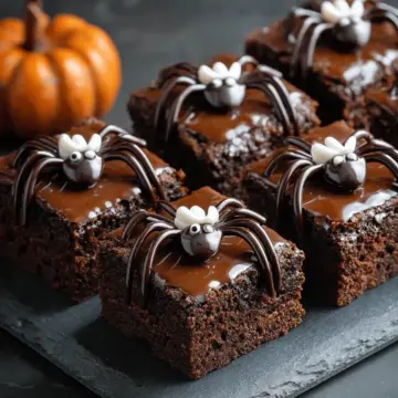 Spooky Spider Brownies