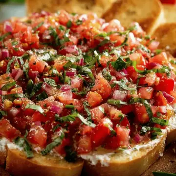 Bruschetta Dip: A Vibrant and Flavorful Appetizer to Delight Your Guests