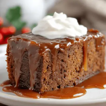 Gingerbread Pudding Cake