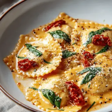 Creamy Tuscan Ravioli