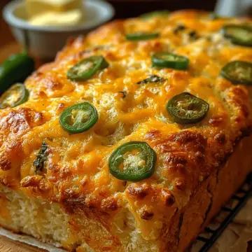 Spicy Cheddar Bliss: Jalapeno Cheddar Beer Bread
