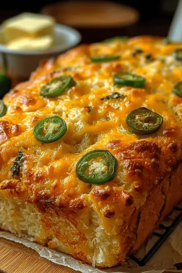 Spicy Cheddar Bliss: Jalapeno Cheddar Beer Bread