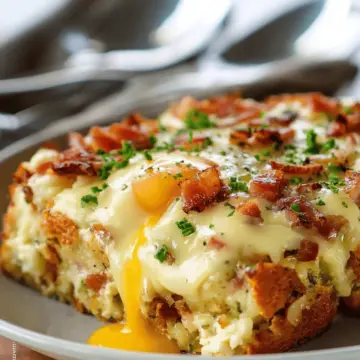Overnight Eggs Benedict Casserole
