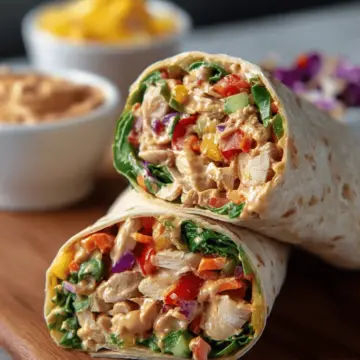 Thai Peanut Chicken Wraps