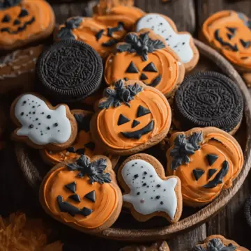 Pumpkin Spiced Halloween Cookies