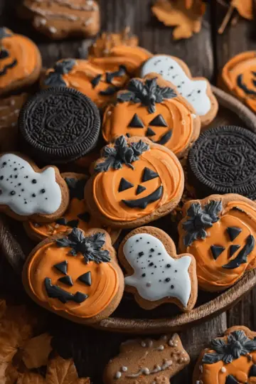 Pumpkin Spiced Halloween Cookies
