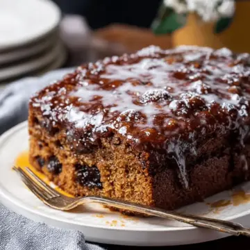 Vintage Prune Cake with Glaze