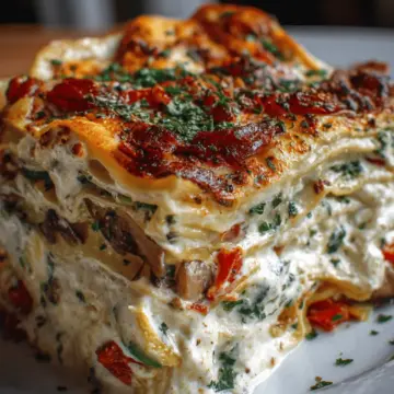 Loaded Veggie White Lasagna