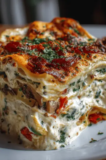 Loaded Veggie White Lasagna