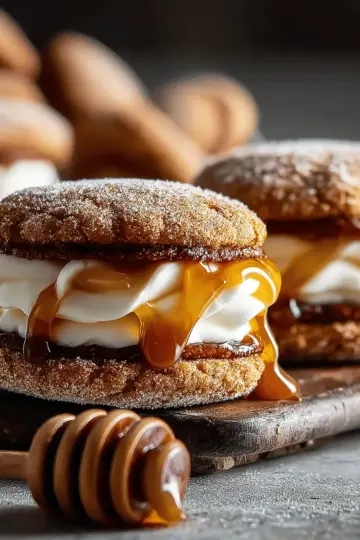 Apple Cider Whoopie Pie Cookies with Caramel
