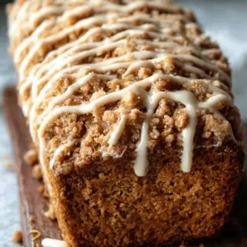 Florida Orange Juice Pumpkin Bread with Streusel and Orange Glaze