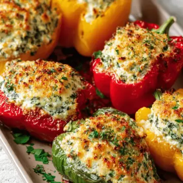 Herby Ricotta Stuffed Peppers