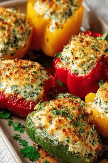 Herby Ricotta Stuffed Peppers