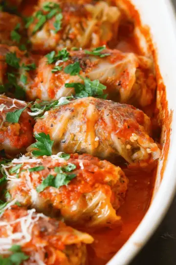 Lentil and Rice Stuffed Cabbage Rolls