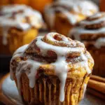 Pumpkin Cinnamon Roll Muffins