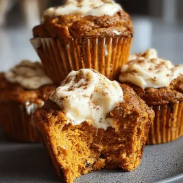 Pumpkin Cheesecake Muffins