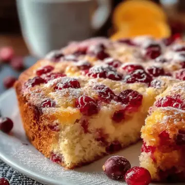Cranberry Orange Breakfast Cake Recipe