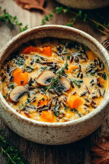 Autumn Wild Rice Soup