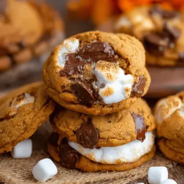 Pumpkin S’mores Cookies