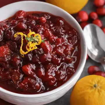 Easy Homemade Fresh Cranberry Orange Sauce Recipe
