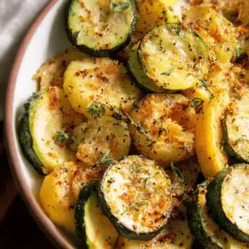 Oven Roasted Zucchini and Squash