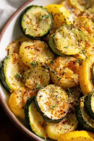 Oven Roasted Zucchini and Squash