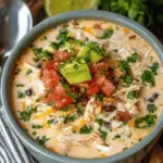 Crockpot Creamy Chicken Taco Soup Recipe