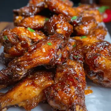 Molasses Glazed Chicken Wings