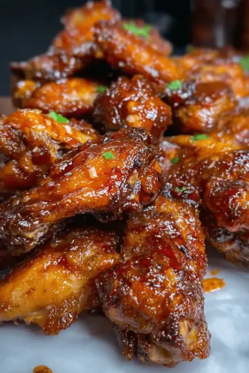 Molasses Glazed Chicken Wings