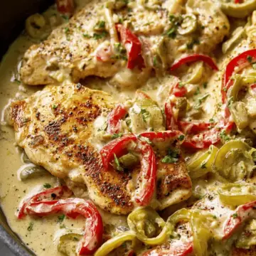 One-Pan Creamy Pepperoncini Chicken