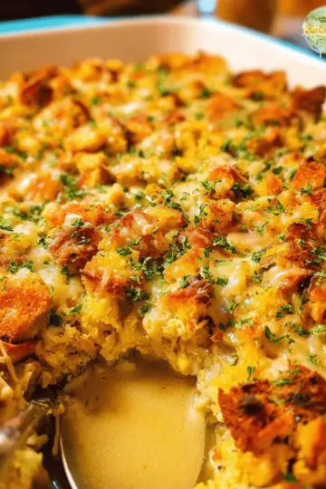 Chicken and Stuffing Casserole