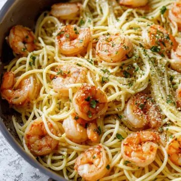 Garlic Shrimp Spaghetti