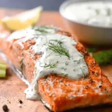 Creamy Dill Sauce for Salmon or Trout