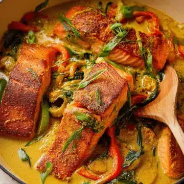 Caribbean-Style Coconut Curry Salmon