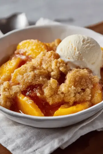 Fresh Southern Peach Cobbler