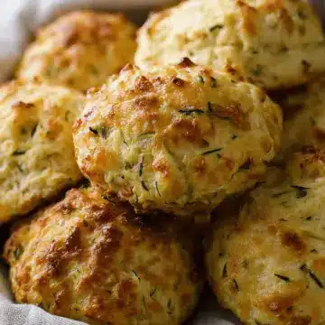 Soft and Tender Zucchini Cheddar Biscuits
