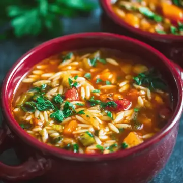 One-Pot Orzo Vegetable Soup