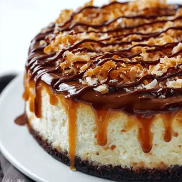 Samoa Cheesecake