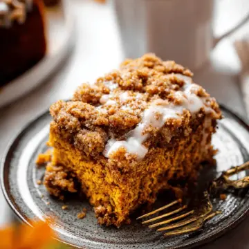 Pumpkin Coffee Cake with Crumb Topping