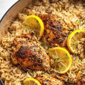 One Pot Lemon Herb Chicken and Rice
