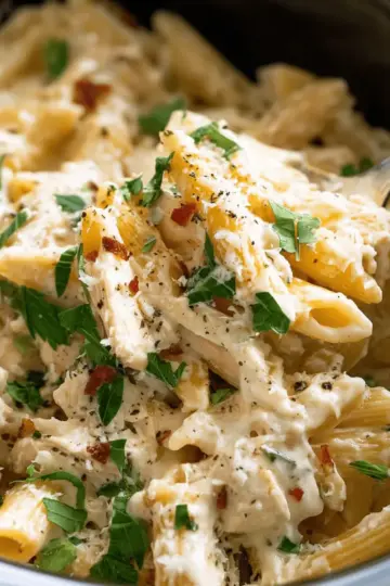 Crockpot Chicken Alfredo