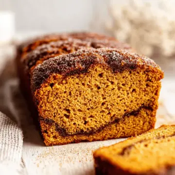Homemade Snickerdoodle Pumpkin Bread