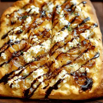 Goat Cheese Pizza with Caramelized Onions