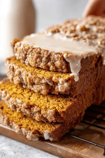 Pumpkin Bread with Maple Glaze