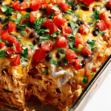 Easy Chicken Burrito Casserole
