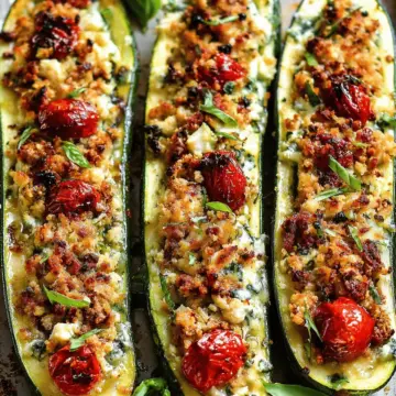 Mediterranean Zucchini Boats