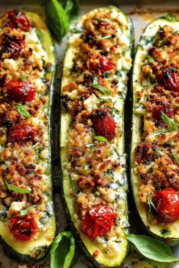 Mediterranean Zucchini Boats
