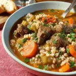 Slow Cooker Beef Barley Soup