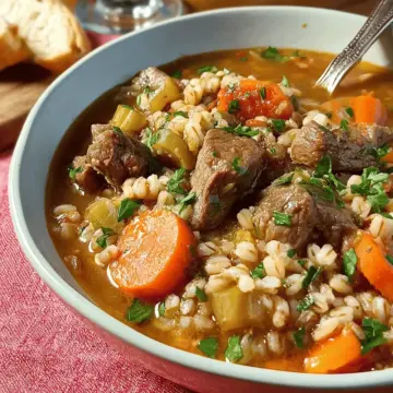 Slow Cooker Beef Barley Soup
