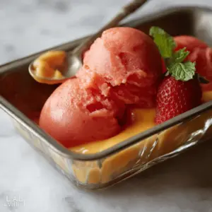 Mango and Strawberry Sorbet Recipe